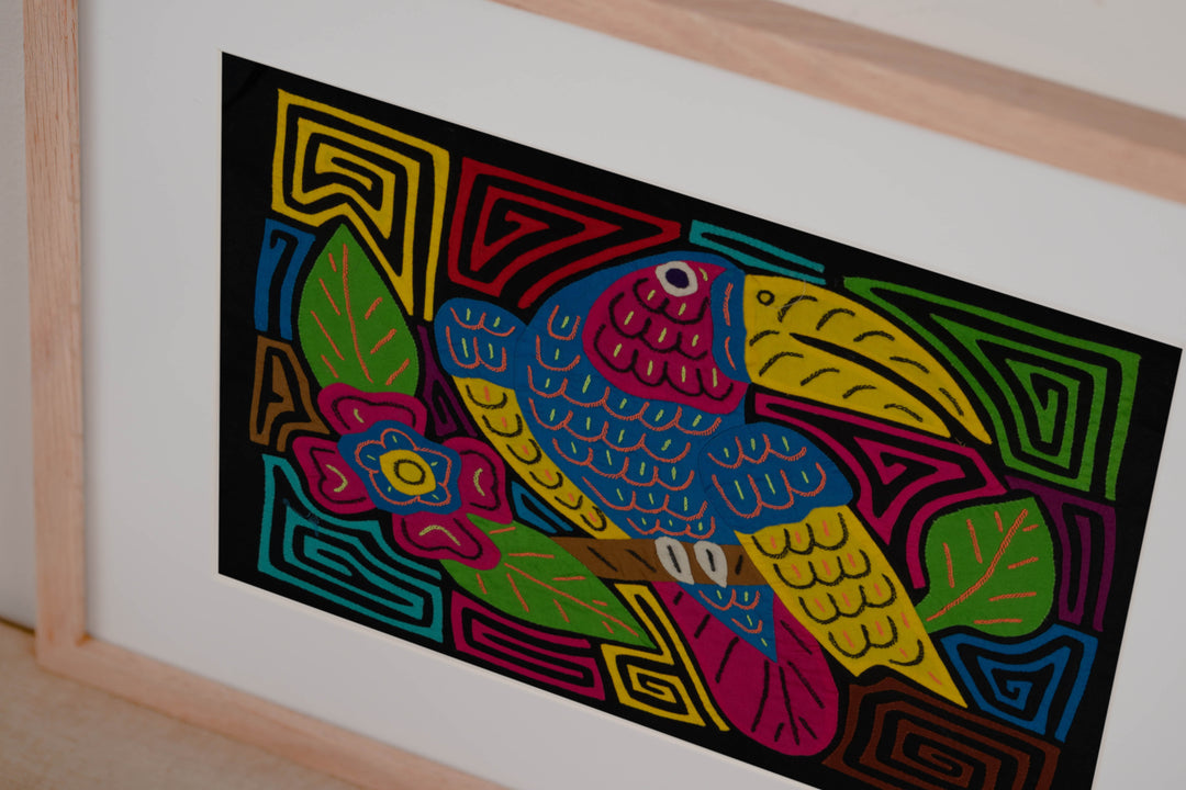 Channel-billed Toucan and Jungle Hibiscus Mola