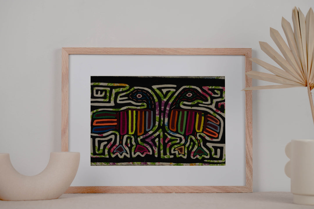 Vintage Fine Feather Goose Mola