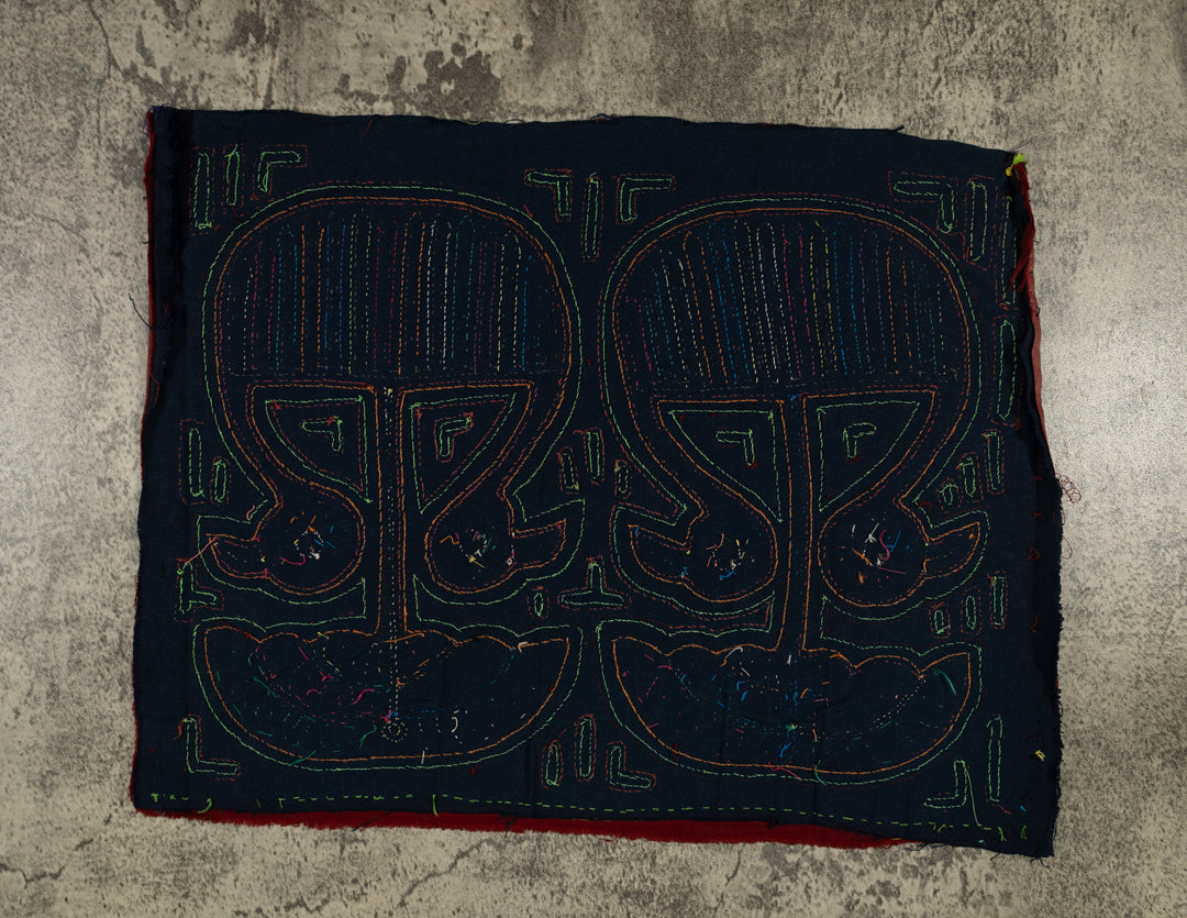 Traditional Multi-Color Duck Under Mushroom Mola