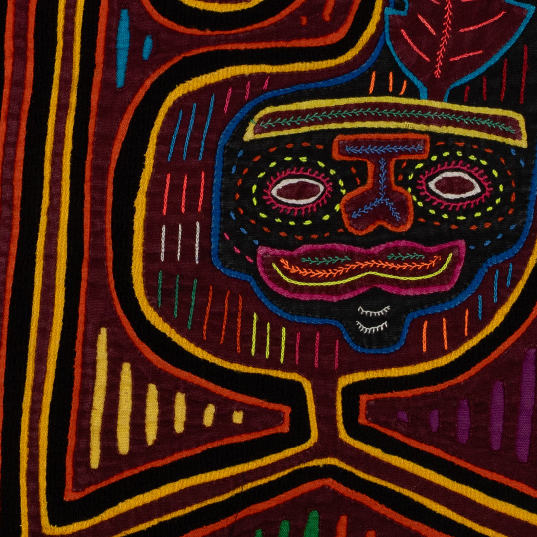 Traditional Orange Red And Yellow Santa Elf Mola