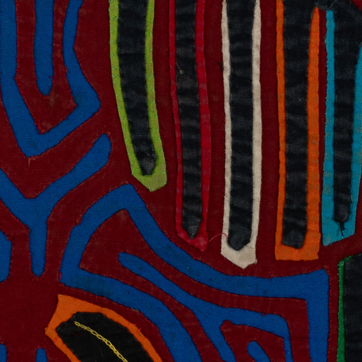 Traditional Burgundy And Blue Aw Shucks Bird Mola