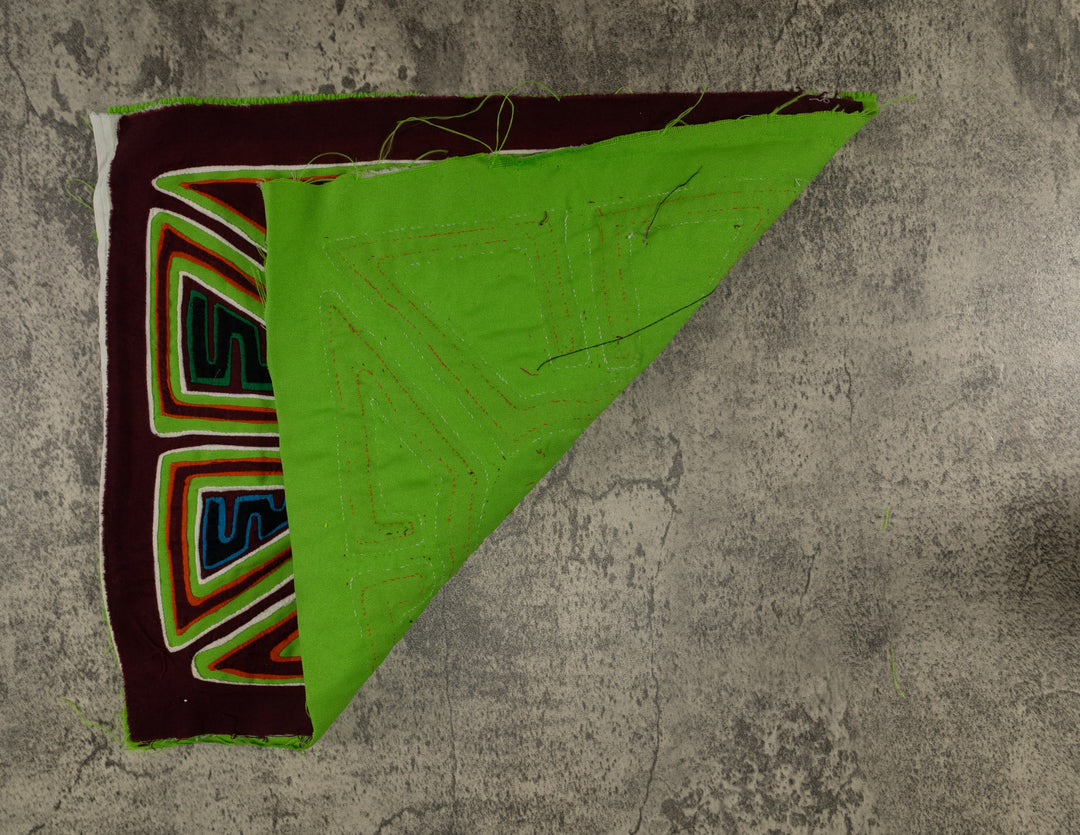 Classic Burgundy And Green Floral Flower Mola