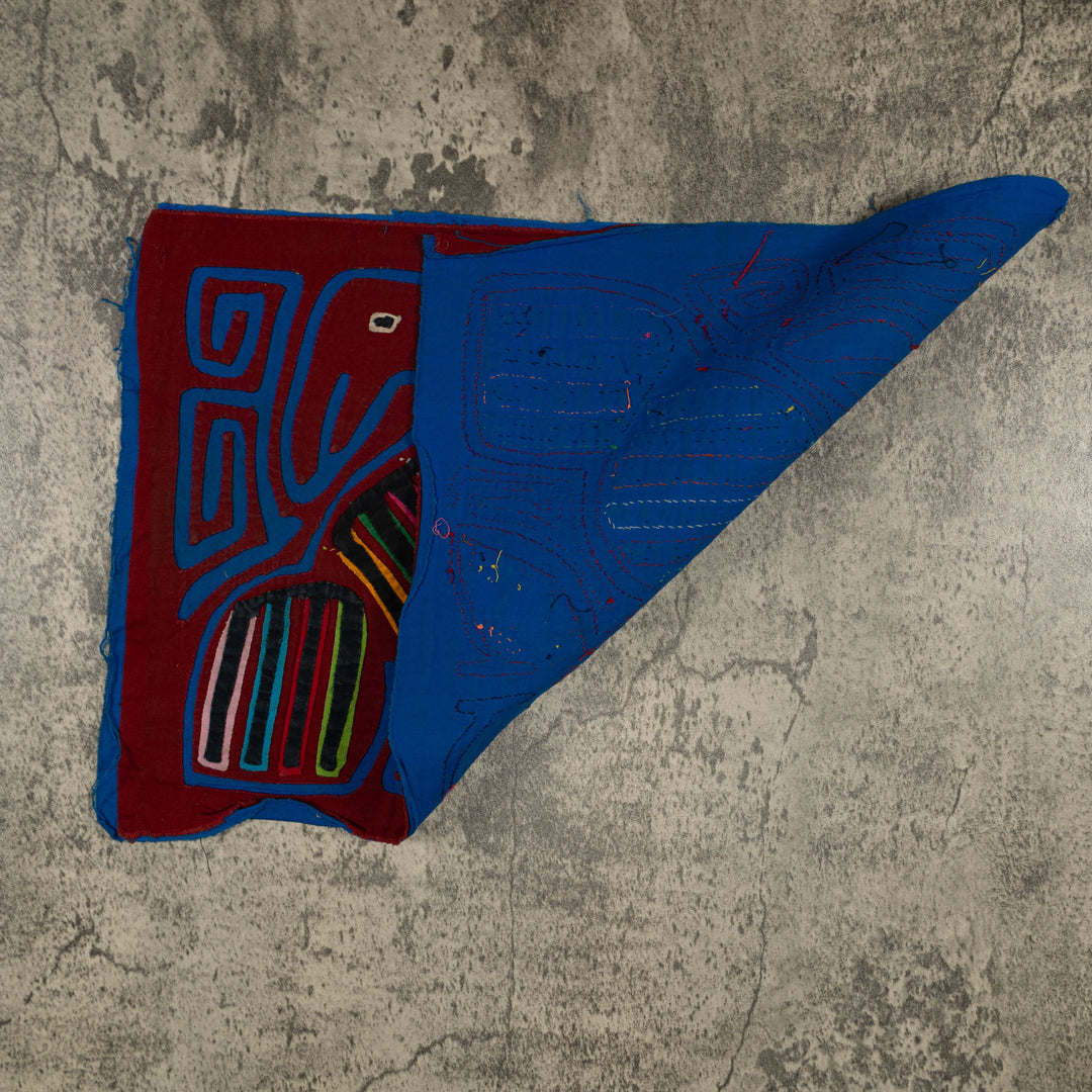 Traditional Burgundy And Blue Aw Shucks Bird Mola