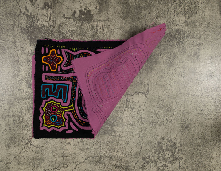 Traditional Purple And Black Song Bird Mola