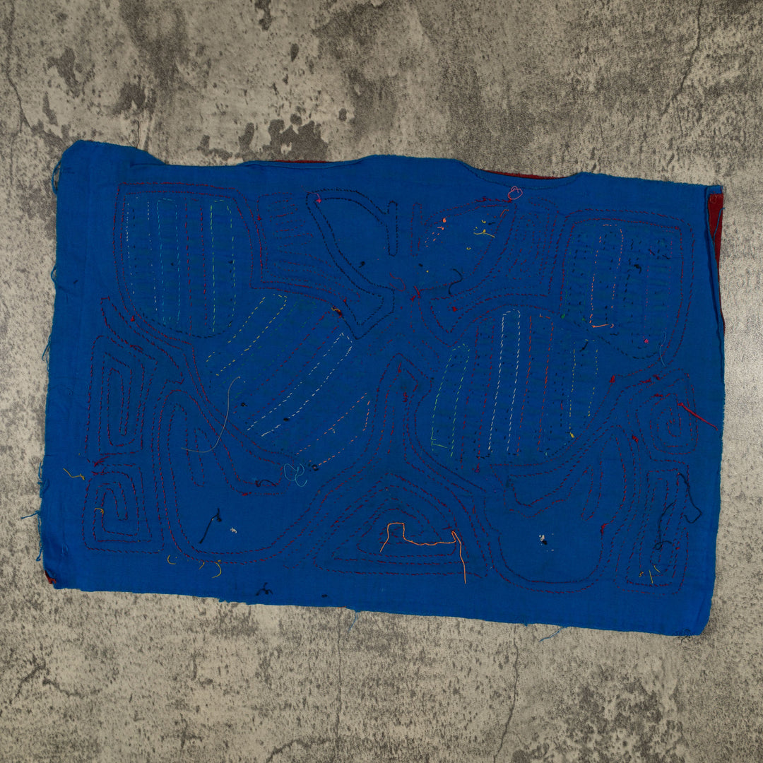 Traditional Burgundy And Blue Aw Shucks Bird Mola