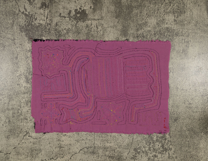 Traditional Purple And Black Song Bird Mola