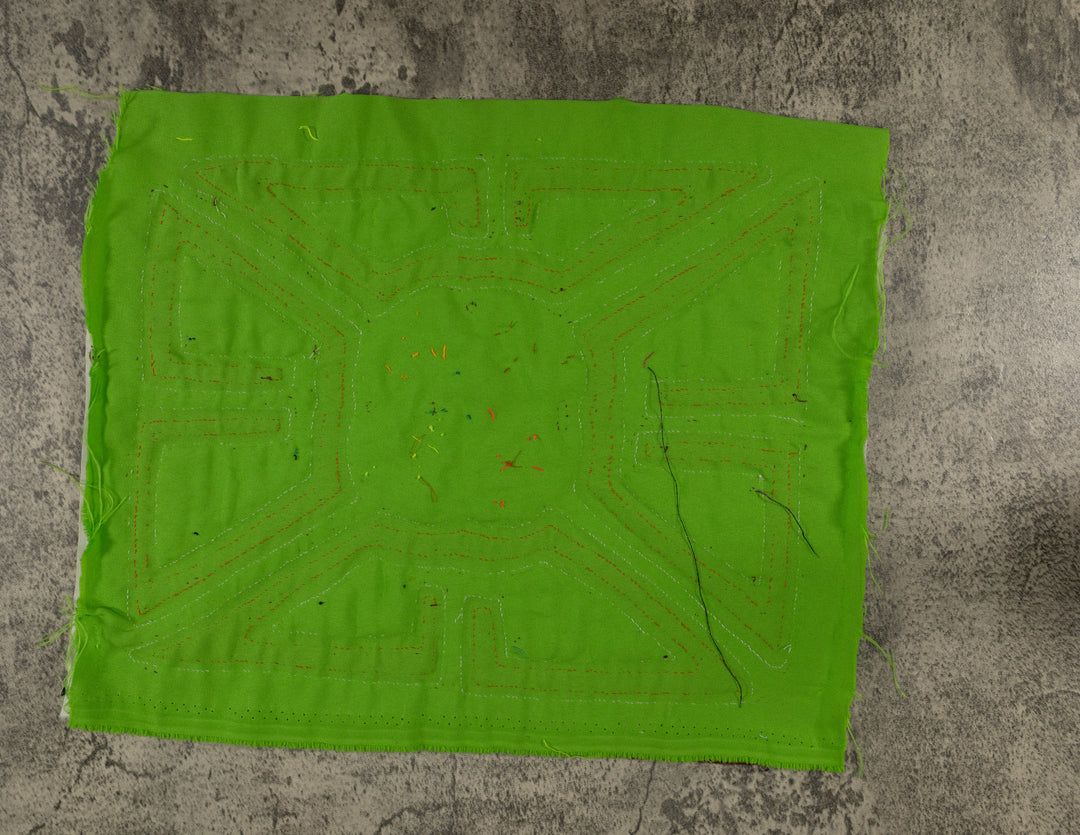 Classic Burgundy And Green Floral Flower Mola