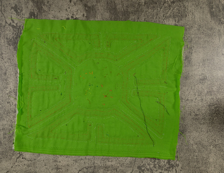 Classic Burgundy And Green Floral Flower Mola