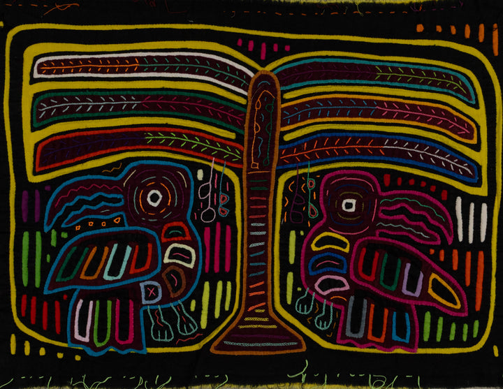 Traditional Toucan Bird And Palm Tree Mola