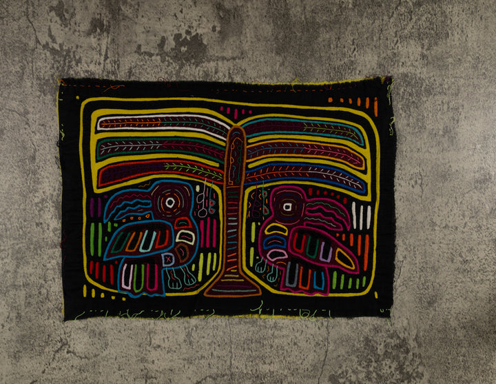 Traditional Toucan Bird And Palm Tree Mola