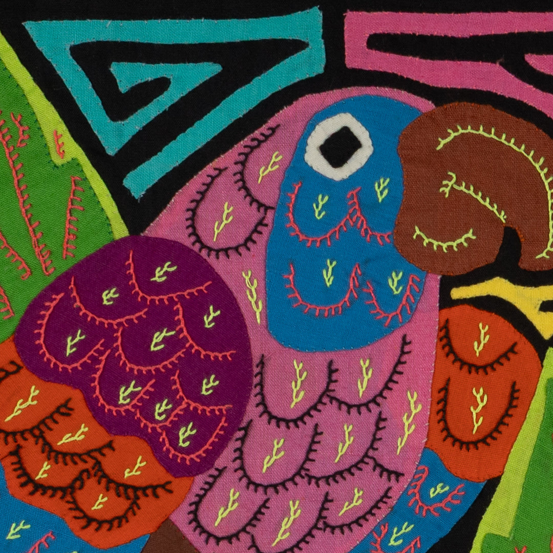 Fantasy Pink And Blue Two Parrot Bird Mola