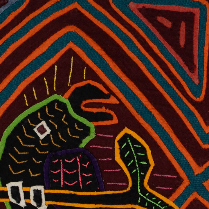 Traditional Orange And Blue squawking Parrot Mola