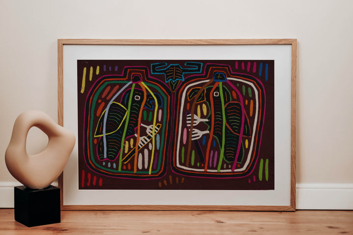 Traditional Multi-Color Parrot Birdcage Mola