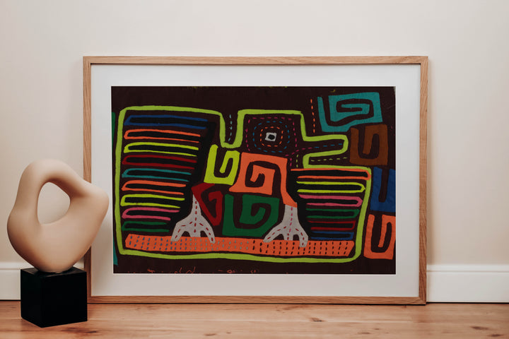 Classic Rainbow Colors Fancy Rainforest Bird Mola