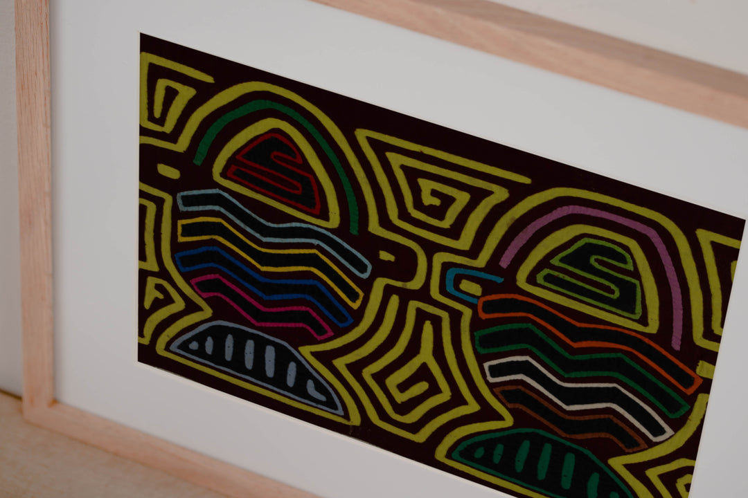 Traditional Multi-Color Flower Basket Mola