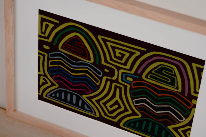 Traditional Multi-Color Flower Basket Mola