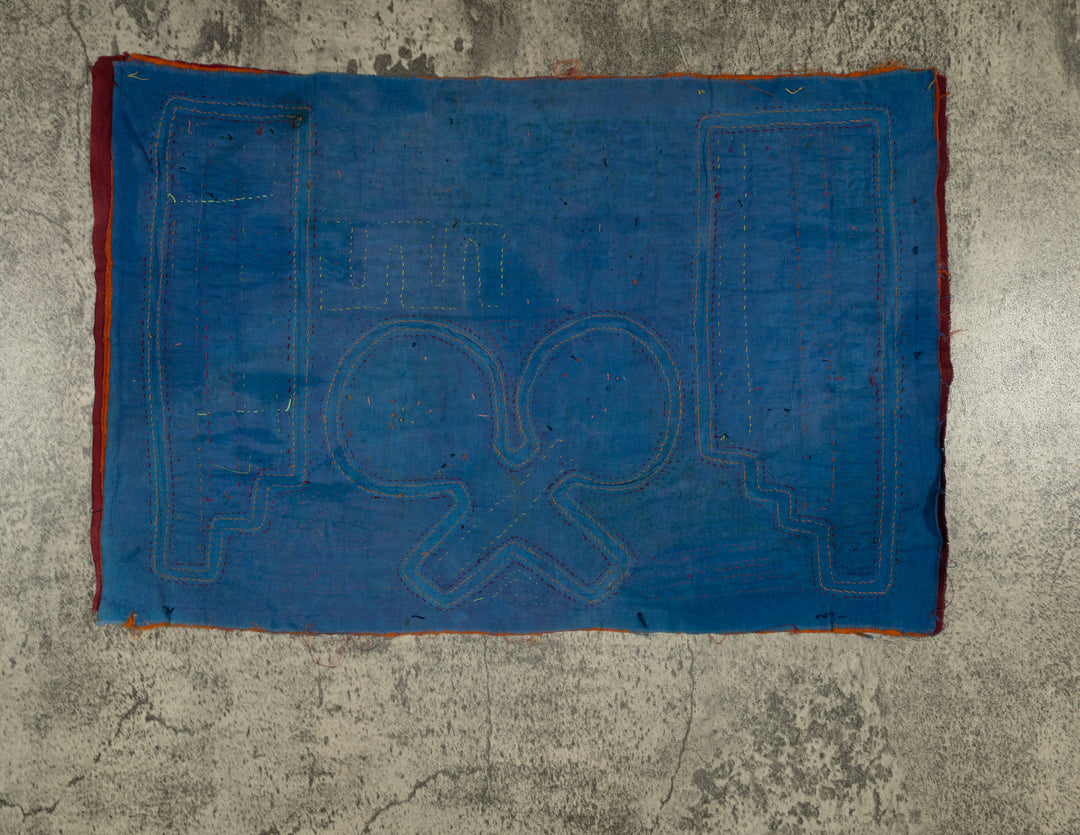 Traditional Burgundy Maracas And Flute Mola