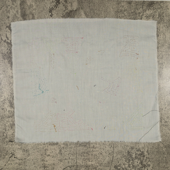 Fantasy Orange Blue And Green Three Bird Toucan And Parrot Mola