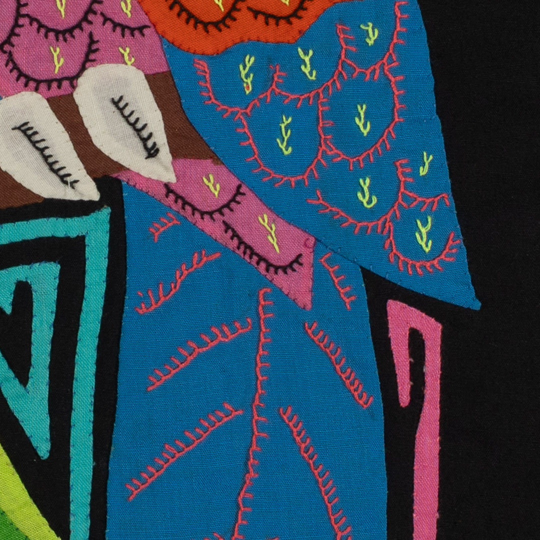 Fantasy Pink And Blue Two Parrot Bird Mola