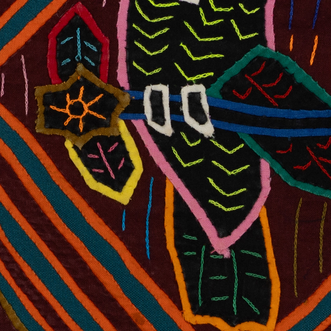 Traditional Orange And Blue squawking Parrot Mola