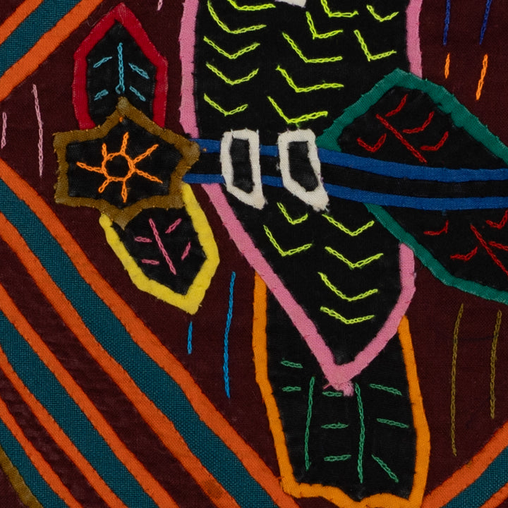 Traditional Orange And Blue squawking Parrot Mola