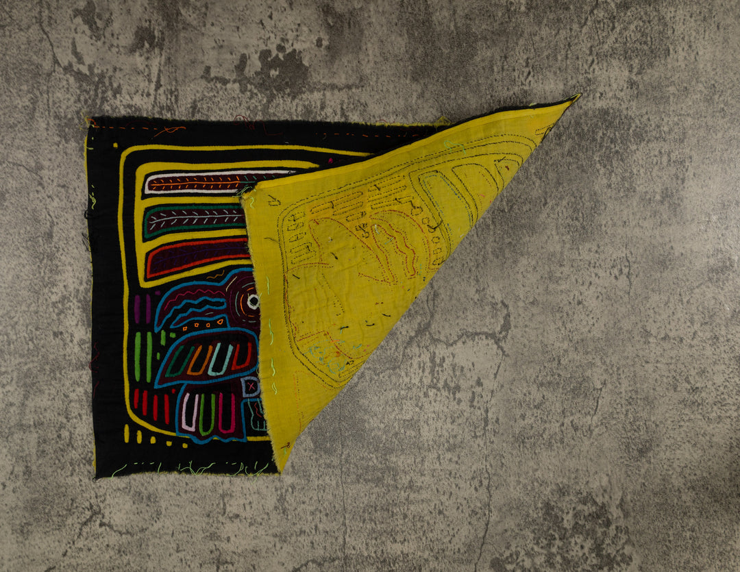 Traditional Toucan Bird And Palm Tree Mola