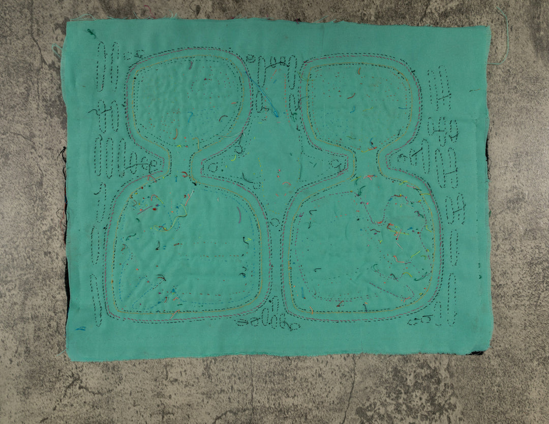 Multi-Color Puppy Dog In A Maraca Mola