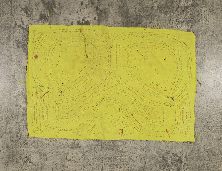 Traditional Burgundy And Yellow Classic Design Mola