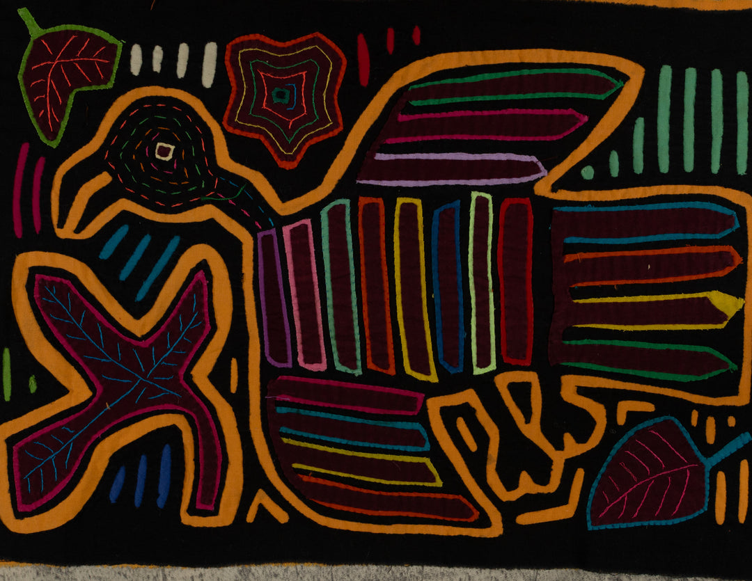 Classic Black And Gold Rainforest Bird Mola