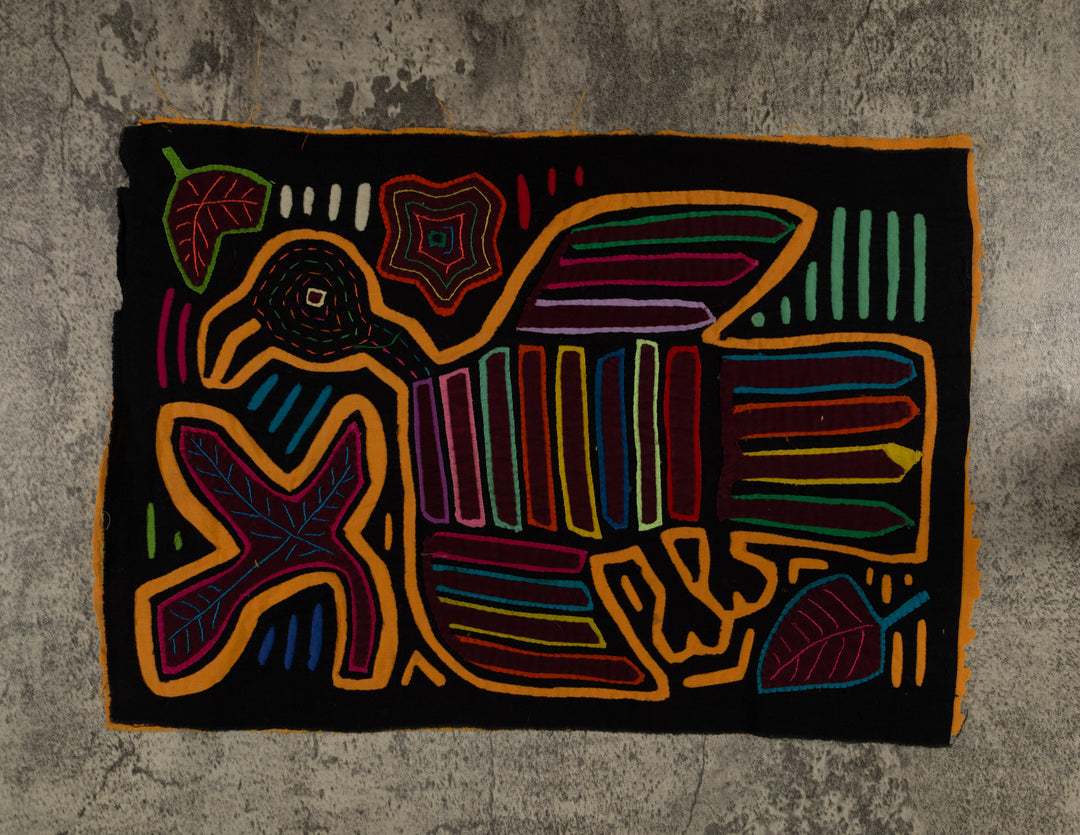 Classic Black And Gold Rainforest Bird Mola