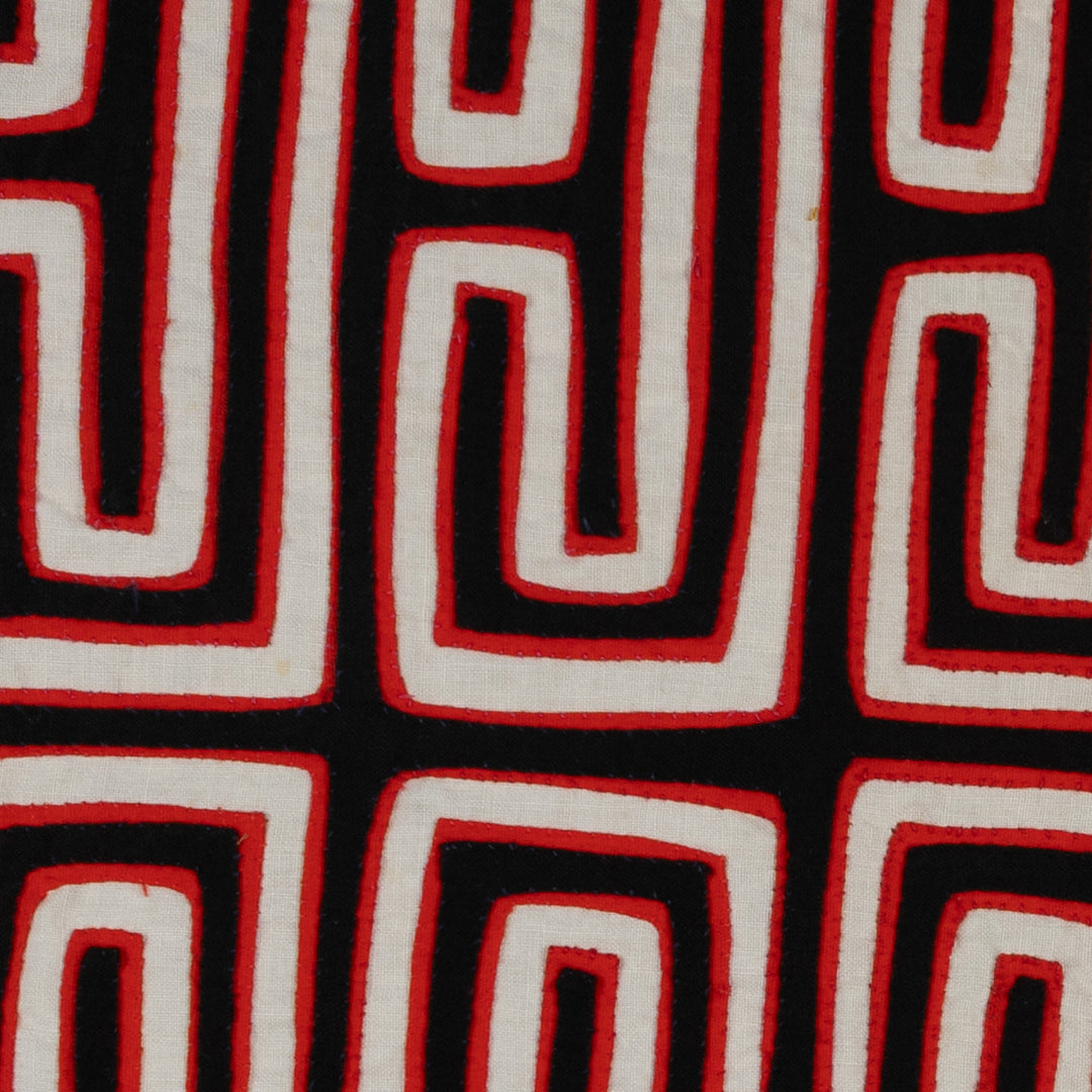 Traditional Black White And Red Classic Design Mola