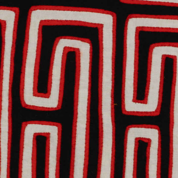 Traditional Black White And Red Classic Design Mola