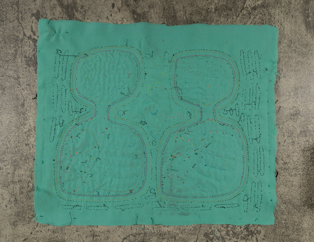 Multi-Color Puppy Dog In A Maraca Mola