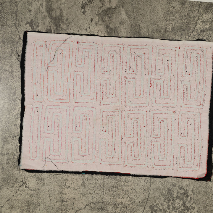 Traditional Black White And Red Classic Design Mola