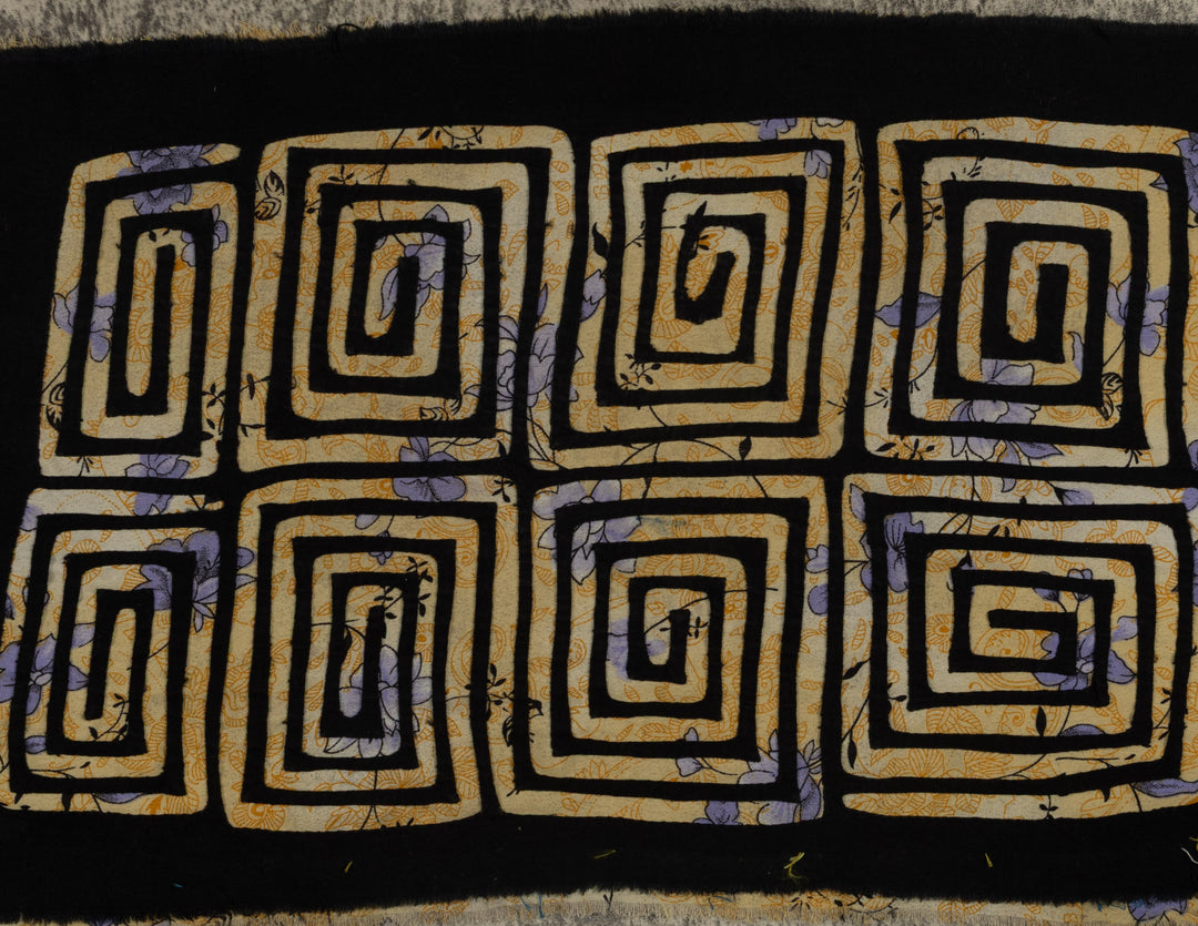 Vintage Black And Yellow Special Background Material Mola