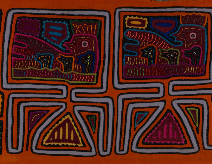 Orange Hen On Her Nest With Chicks Mola