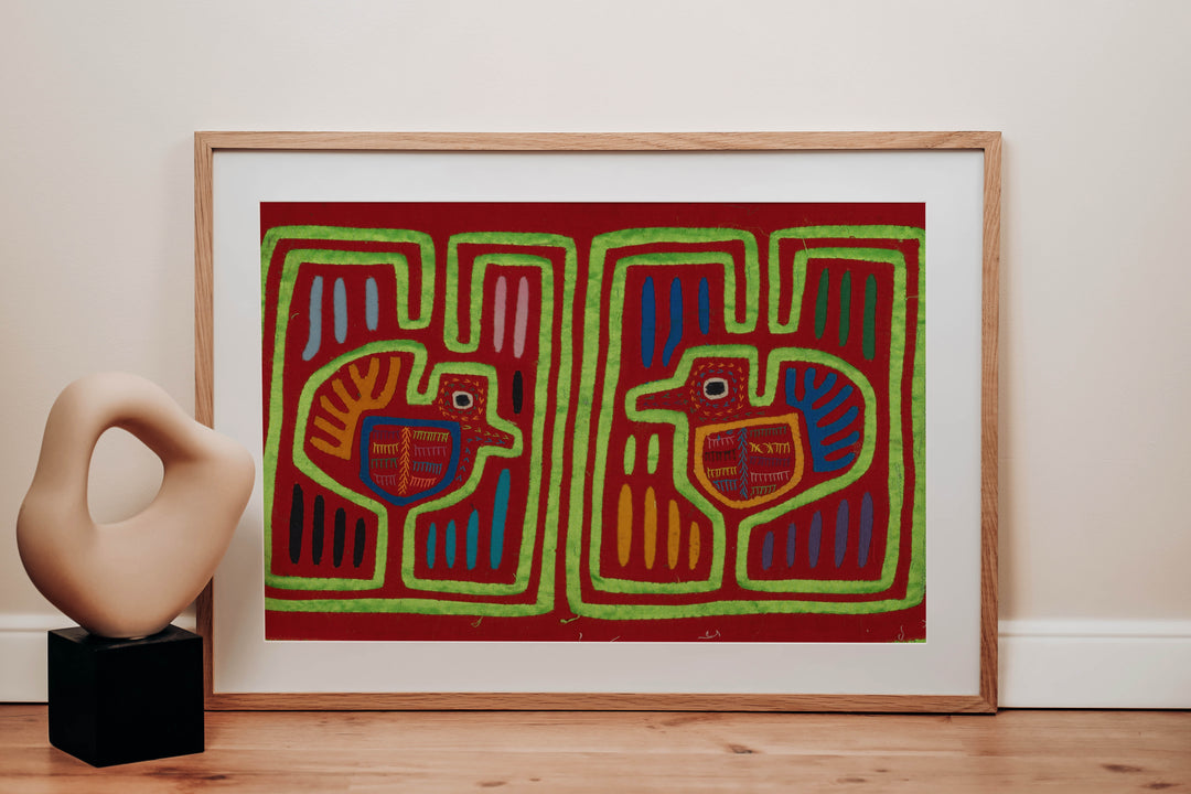 Traditional Red And Green Tweety Bird Mola