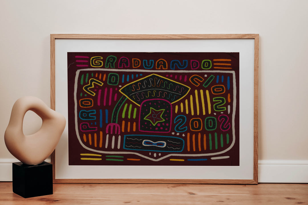 Traditional Multi-Color School Graduation Mola