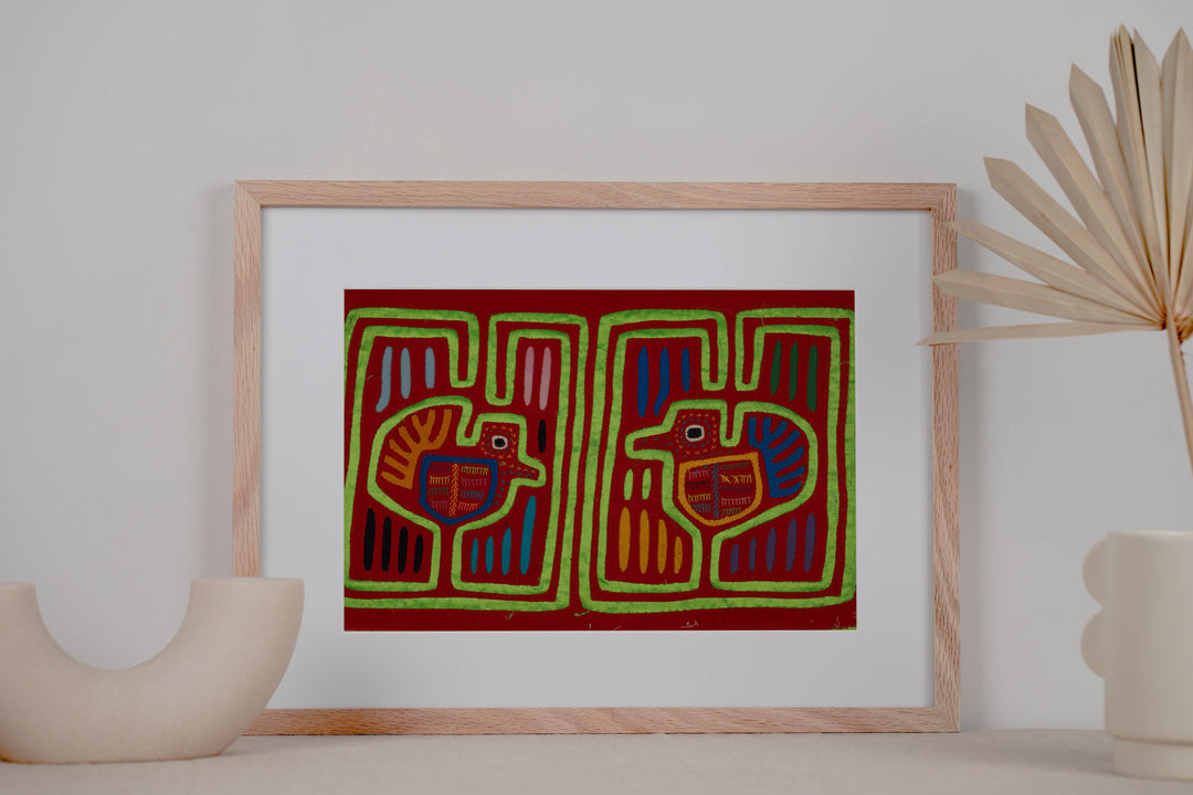 Traditional Red And Green Tweety Bird Mola