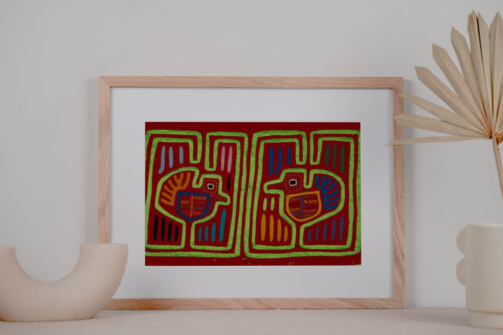 Traditional Red And Green Tweety Bird Mola