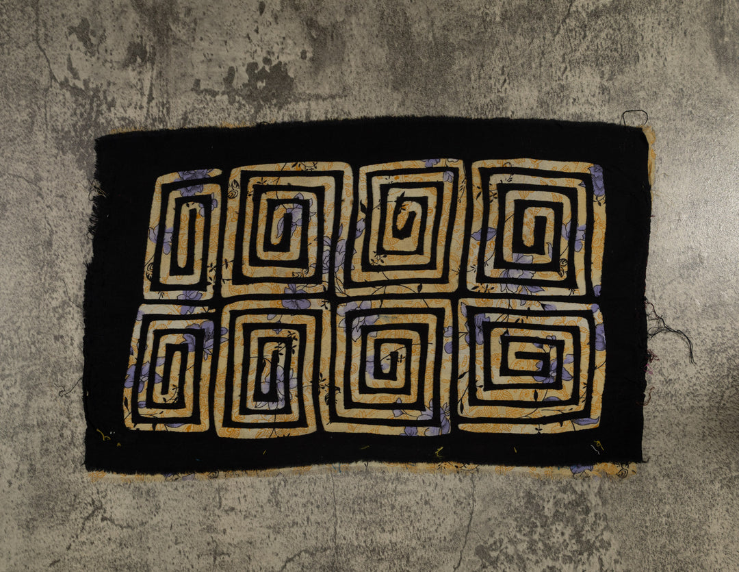 Vintage Black And Yellow Special Background Material Mola