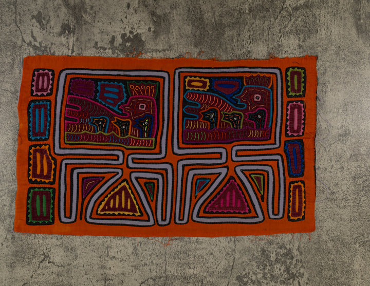 Orange Hen On Her Nest With Chicks Mola