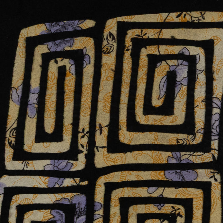 Vintage Black And Yellow Special Background Material Mola