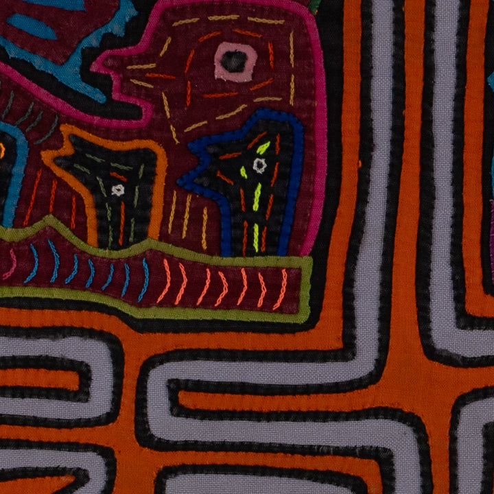 Orange Hen On Her Nest With Chicks Mola