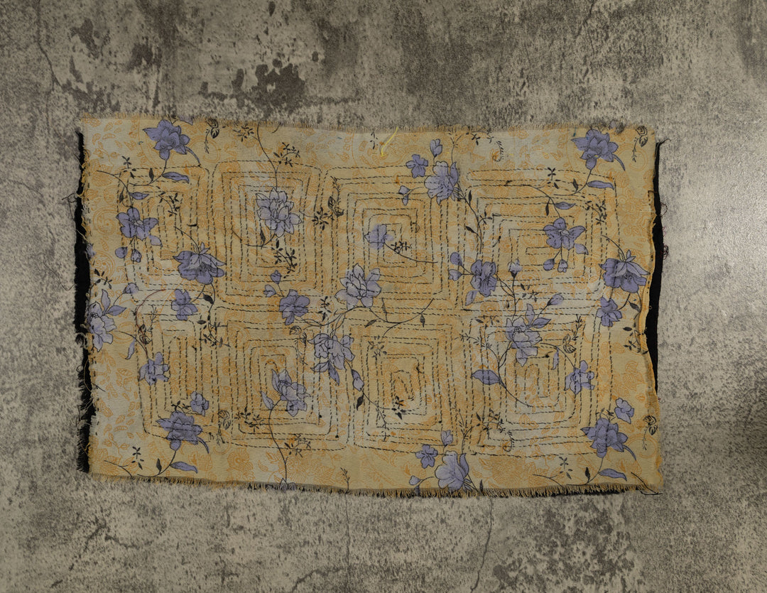 Vintage Black And Yellow Special Background Material Mola