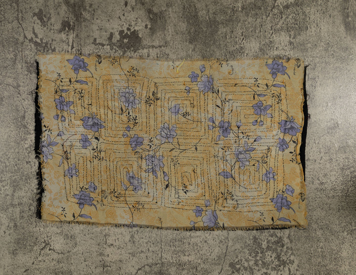 Vintage Black And Yellow Special Background Material Mola