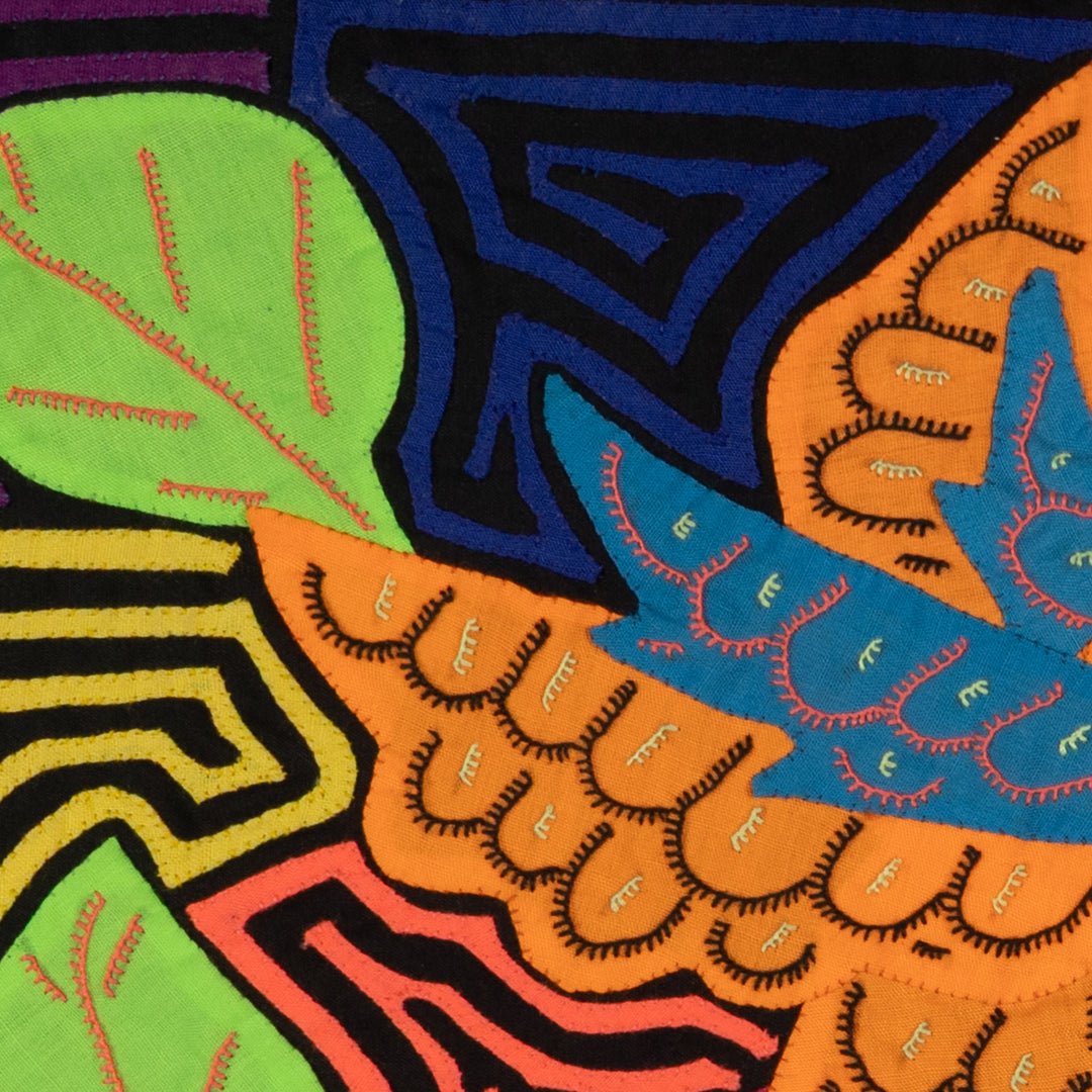 Fantasy Orange And Blue Hummingbird Mola