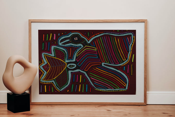 Traditional Magnificent Multi-Color Bird Mola