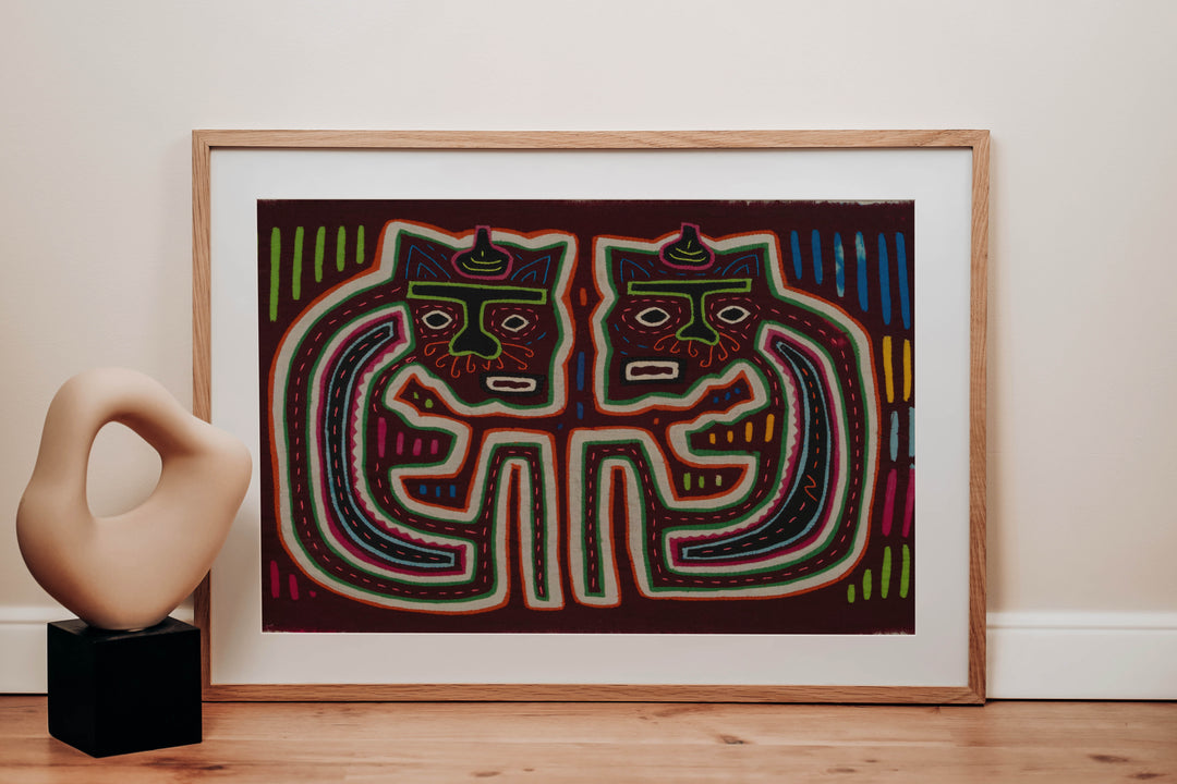 Traditional Red And White Who Me Mola