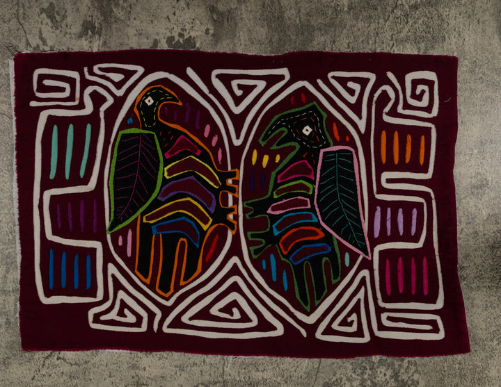 Classic Burgundy And White Buzzard Bird Mola